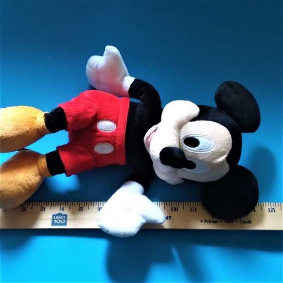 Plush Mickey & MINNIE MOUSE Disney NWT Junior Land World Gift Stuffed Walt Love - Picture 9 of 9